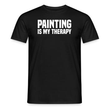 Peinture Art Peintre Artiste Art - T-shirt homme - noir - Devant - AI Model Male 178 light (178cm)