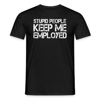 Shérif adjoint Police Law Officer Guard - T-shirt homme - noir - Devant - AI Model Male 178 light (178cm)