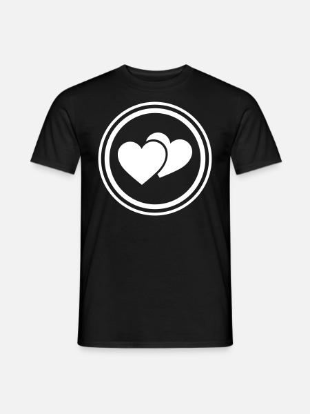 Heart Symbol - Men's T-Shirt - black