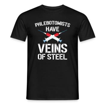 Phlebotomist Phlebotomie Krankenschwester Tech - Männer T-Shirt - Schwarz - Vorne - AI Model Male 178 light (178cm)