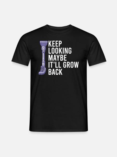 Leg amputee amputation support - Men's T-Shirt - black