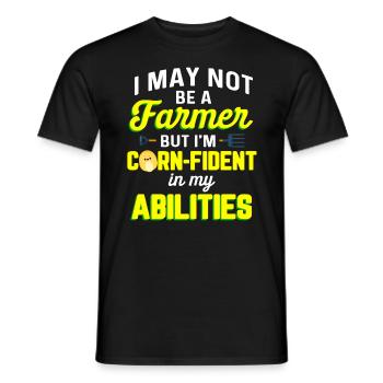 culture du maïs cultures agriculture - T-shirt homme - noir - Devant - AI Model Male 178 light (178cm)