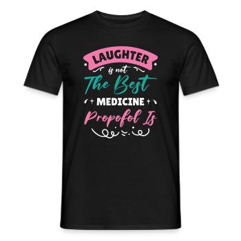 Anesthesia Anesthesiologist Nurse Anesthesiology - Men's T-Shirt - black - Front - AI Model Male 178 light (178cm)