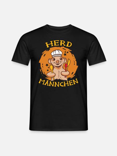 Herd Männchen das Erdmännchen - Männer T-Shirt - Schwarz