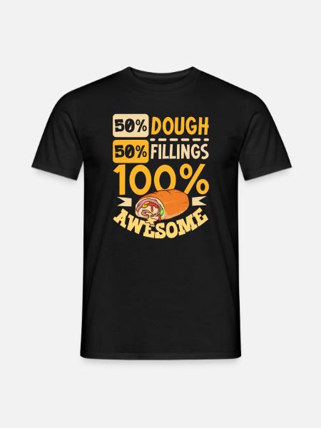 100 Prozent lecker - Stromboli - Männer T-Shirt - Schwarz