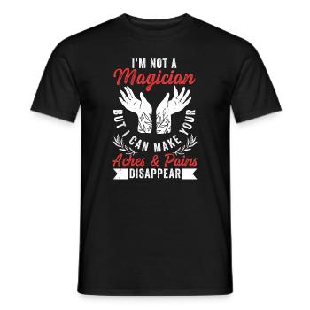 Massagetherapeutin Therapie lizenzierter Masseur - Männer T-Shirt - Schwarz - Vorne - AI Model Male 178 light (178cm)
