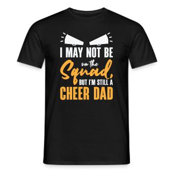 Cheerleader Proud Cheer Dad Cheerleading Beer - Men's T-Shirt - black - Front - AI Model Male 178 light (178cm)