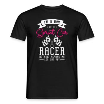 Sprint Car Dirt Track Racing - Männer T-Shirt - Schwarz - Vorne - AI Model Male 178 light (178cm)