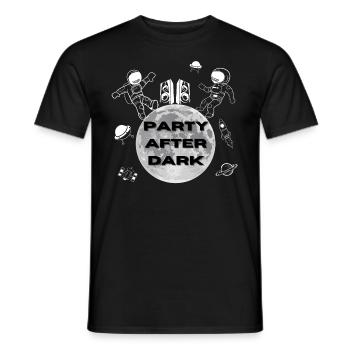 FÊTE APRÈS LA TOMBÉE DE LA NUIT - T-shirt homme - noir - Devant - AI Model Male 178 light (178cm)