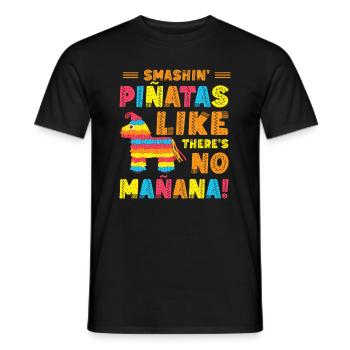 Cinco De Mayo Fête mexicaine de la Piñata Fiesta - T-shirt homme - noir - Devant - AI Model Male 178 light (178cm)