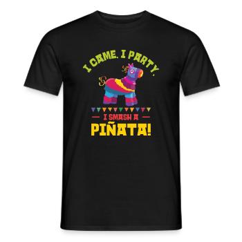 Cinco De Mayo Fête mexicaine de la Piñata Fiesta - T-shirt homme - noir - Devant - AI Model Male 178 light (178cm)