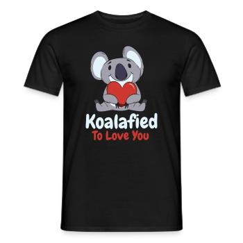 Valentinstag Koala Liebe Wildlife Koala Lover - Männer T-Shirt - Schwarz - Vorne - AI Model Male 178 light (178cm)