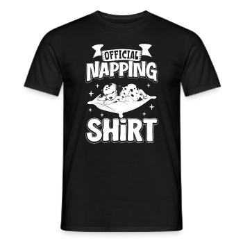 Offizielles Schlafshirt Dalmatiner - Männer T-Shirt - Schwarz - Vorne - AI Model Male 178 light (178cm)