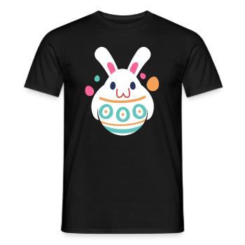 Ostern Kaninchen Ei Ostern Urlaub Hase - Männer T-Shirt - Schwarz - Vorne - AI Model Male 178 light (178cm)