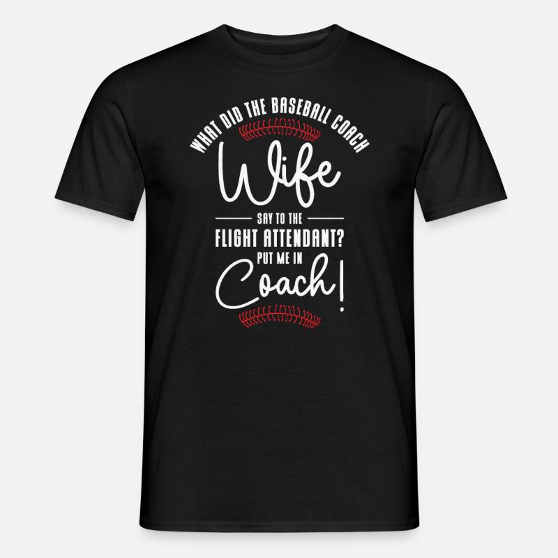 Baseball-Trainerin Ehefrau Berufstätige Mutter - Männer T-Shirt - Schwarz