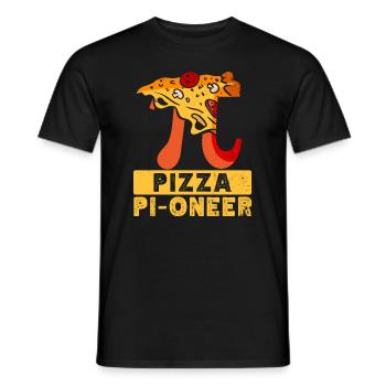 Pi Day Pizza Pi Symbol Math Number - T-shirt homme - noir - Devant - AI Model Male 178 light (178cm)
