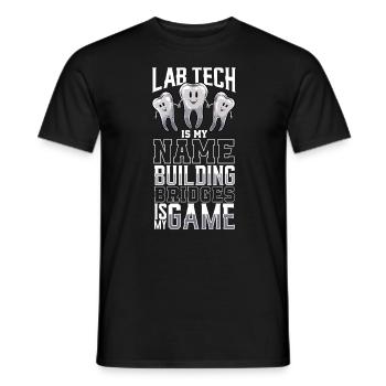 Technicien dentaire est mon nom - Technicien dentaire - T-shirt homme - noir - Devant - AI Model Male 178 light (178cm)