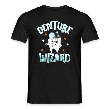 Dentition Wizard - Dentist - Men's T-Shirt - black - Front - AI Model Male 178 light (178cm)
