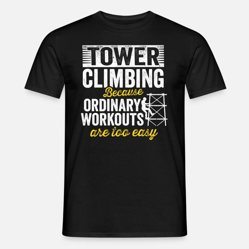Zellturmkletterer Klettertechniker - Männer T-Shirt - Schwarz