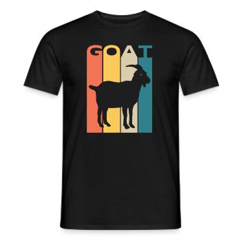 Ziege Retro Ziege Vintage Ziege - Männer T-Shirt - Schwarz - Vorne - AI Model Male 178 light (178cm)