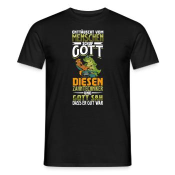 Enttäuscht vom Menschen - Zahntechniker - Männer T-Shirt - Schwarz - Vorne - AI Model Male 178 light (178cm)