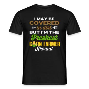 culture du maïs cultures agriculture - T-shirt homme - noir - Devant - AI Model Male 178 light (178cm)