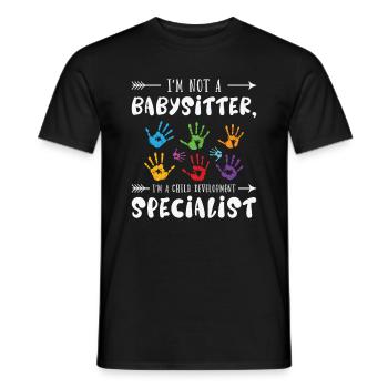 Early Childhood Education Educator Teacher - Men's T-Shirt - black - Front - AI Model Male 178 light (178cm)