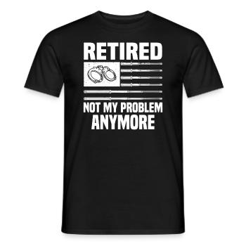 Shérif adjoint Police Law Officer Guard - T-shirt homme - noir - Devant - AI Model Male 178 light (178cm)