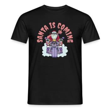 Scary Santa Weihnachten Urlaub Halloween - Männer T-Shirt - Schwarz - Vorne - AI Model Male 178 light (178cm)