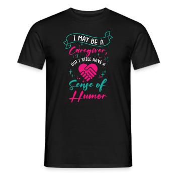 Infirmière soignante Soins infirmiers Soins infirmiers - T-shirt homme - noir - Devant - AI Model Male 178 light (178cm)