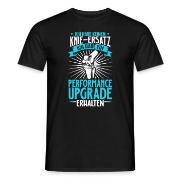 Ich habe keinen Knie Ersatz - Knie OP - Männer T-Shirt - Schwarz - Vorne - AI Model Male 178 light (178cm)