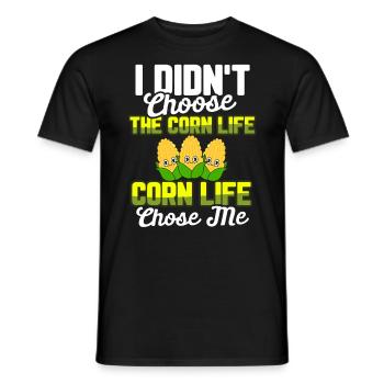 culture du maïs cultures agriculture - T-shirt homme - noir - Devant - AI Model Male 178 light (178cm)