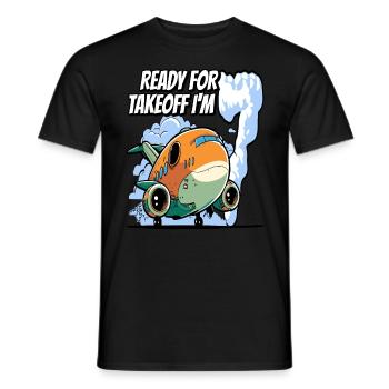 Ready for Takeoff I'm seven - 7nd Birthday Boy - Männer T-Shirt - Schwarz - Vorne - AI Model Male 178 light (178cm)