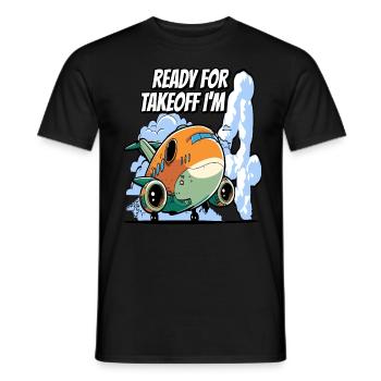Ready for Takeoff I'm 4 - 4nd Birthday Boy - Männer T-Shirt - Schwarz - Vorne - AI Model Male 178 light (178cm)