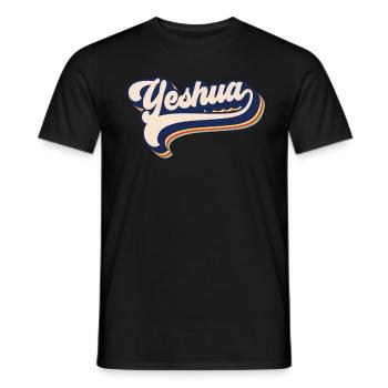 Jeschua Jesus im hebr�ischen christlichen GlaubenK - Männer T-Shirt - Schwarz - Vorne - AI Model Male 178 light (178cm)
