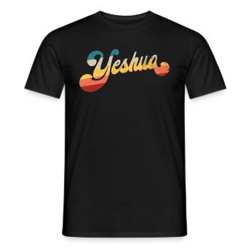 Jeschua Jesus im hebr�ischen christlichen GlaubenU - Männer T-Shirt - Schwarz - Vorne - AI Model Male 178 light (178cm)