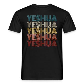 Jeschua Jesus im hebr�ischen christlichen GlaubenU - Männer T-Shirt - Schwarz - Vorne - AI Model Male 178 light (178cm)