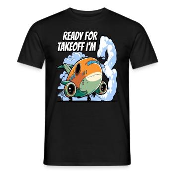 Ready for Takeoff I'm 3 - 3nd Birthday Boy - Männer T-Shirt - Schwarz - Vorne - AI Model Male 178 light (178cm)