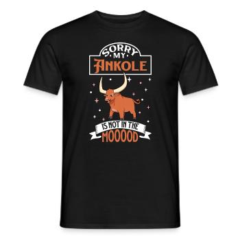 Not in the mood - Ankole - Men's T-Shirt - black - Front - AI Model Male 178 light (178cm)