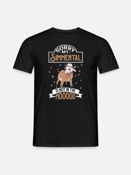 Pas d’humeur - Simmental - T-shirt homme - noir