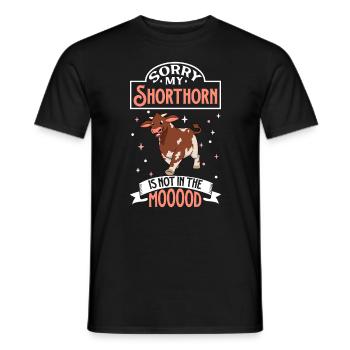 Not in the mood - Shorthorn - Men's T-Shirt - black - Front - AI Model Male 178 light (178cm)
