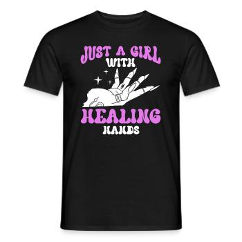 Massagetherapeutin Therapie lizenzierter Masseur - Männer T-Shirt - Schwarz - Vorne - AI Model Male 178 light (178cm)