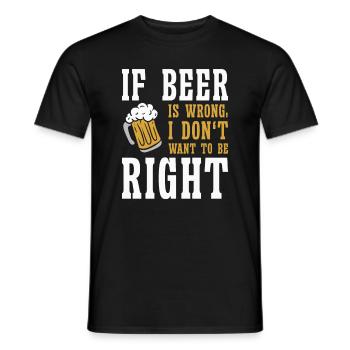 Bierliebhaber Brauerei Trinker Lustig Trinkend - Männer T-Shirt - Schwarz - Vorne - AI Model Male 178 light (178cm)