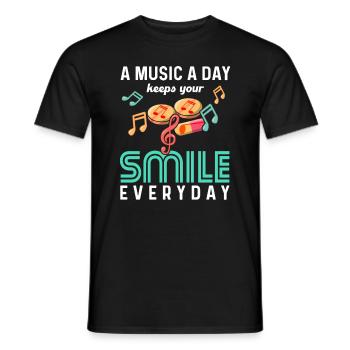 Meilleurs amateurs de musique de médecine Self-Care Mélomanes - T-shirt homme - noir - Devant - AI Model Male 178 light (178cm)