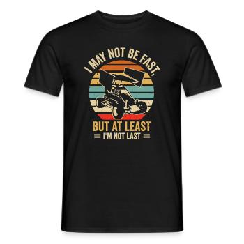 Sprint Car Dirt Track Racing - Männer T-Shirt - Schwarz - Vorne - AI Model Male 178 light (178cm)