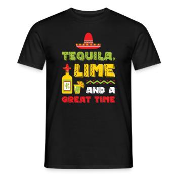 Cinco de Mayo Mexican Mexico Fiesta Drink Party - T-shirt homme - noir - Devant - AI Model Male 178 light (178cm)