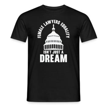 International Women's Day Lawyer Gender Equality - Men's T-Shirt - black - Front - AI Model Male 178 light (178cm)