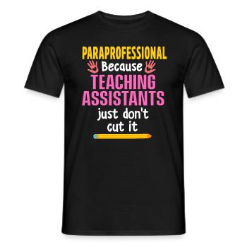 Hilfskraft Lehrerin Hilfserzieherin - Männer T-Shirt - Schwarz - Vorne - AI Model Male 178 light (178cm)