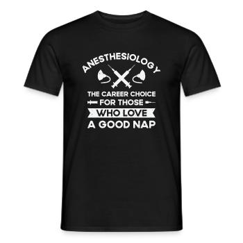 Anesthesia Anesthesiologist Nurse Anesthesiology - Men's T-Shirt - black - Front - AI Model Male 178 light (178cm)