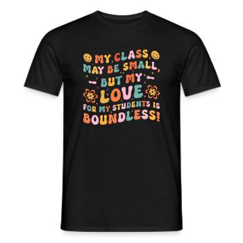 Enseignante éducatrice en éducation de la petite enfance - T-shirt homme - noir - Devant - AI Model Male 178 light (178cm)
